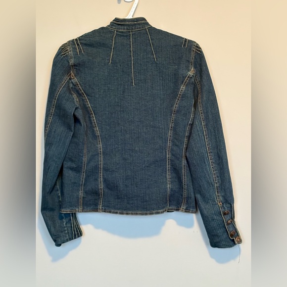 Simon Chang denim wear denim jacket. Ladies size 4 - Picture 4 of 7